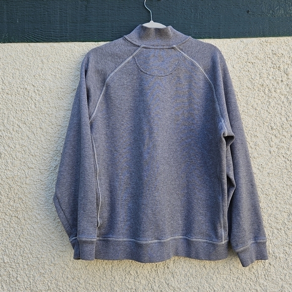 LL Bean gray traditional fit quarter zip sweatshirt large regular - Picture 2 of 4